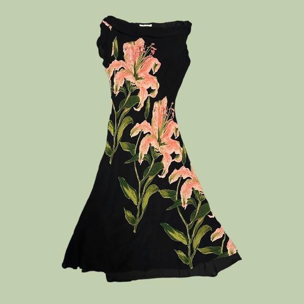 🌥️vintage Jessica floral midi dress